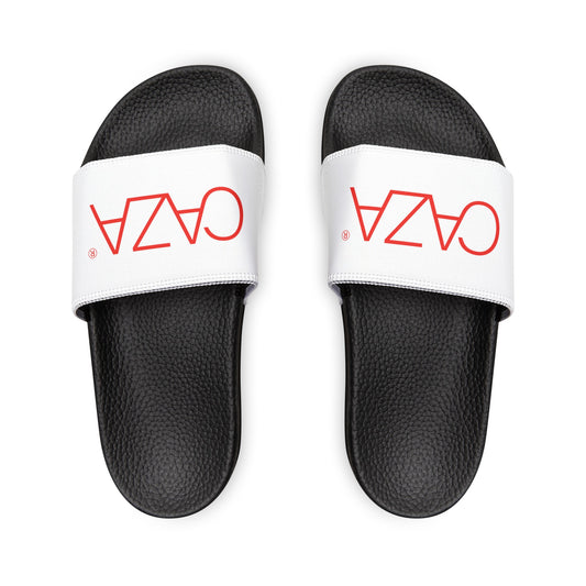 Men's PU Slide Sandals (White)