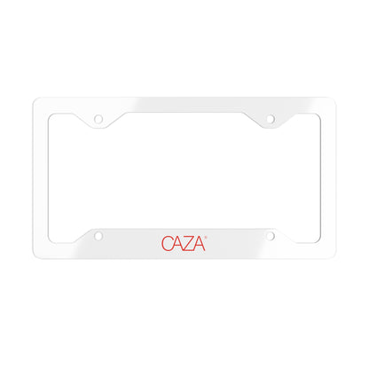 Metal License Plate Frame (White)