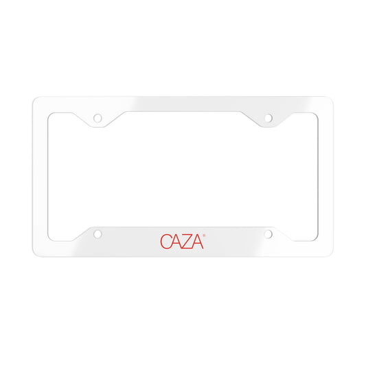 Metal License Plate Frame (White)