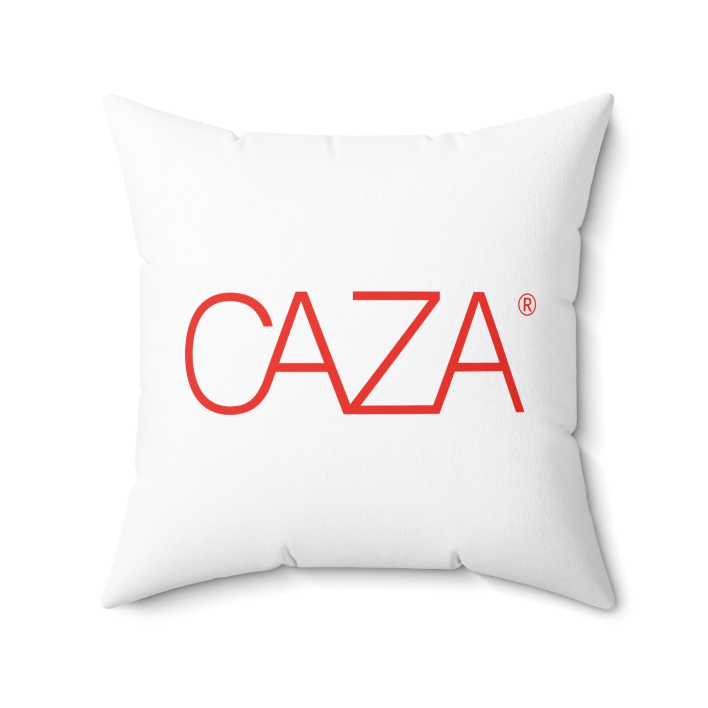 Spun Polyester Square Pillow (White)