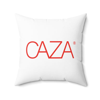 Spun Polyester Square Pillow (White)