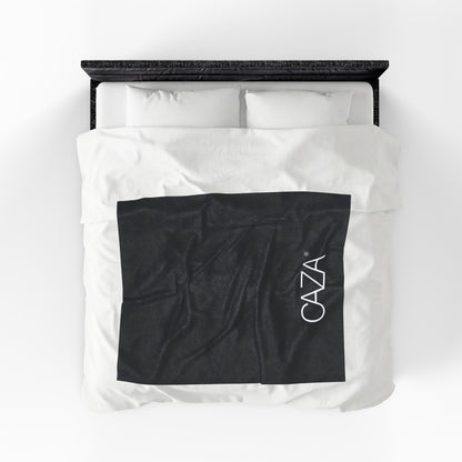 Velveteen Plush Blanket (Black)