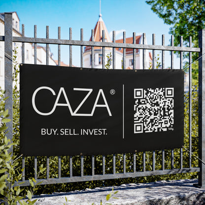 Buy. Sell. Invest. | Vinyl Banners (Black)