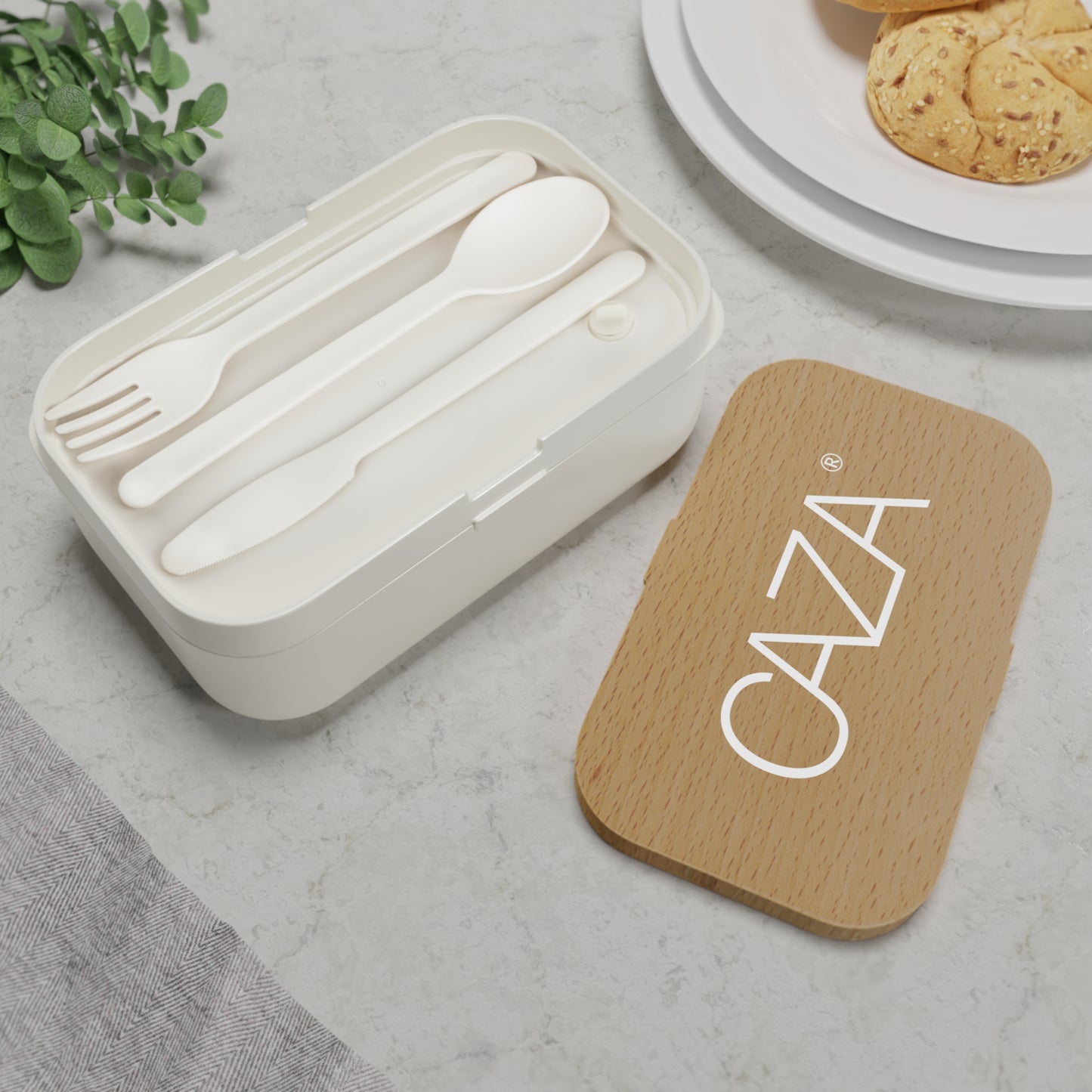 Bento Lunch Box (White CAZA)