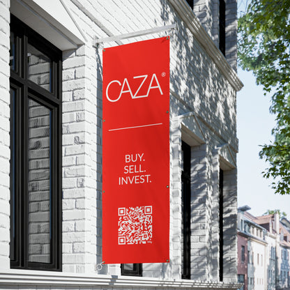 Buy. Sell. Invest. | Vinyl Banners (Red)