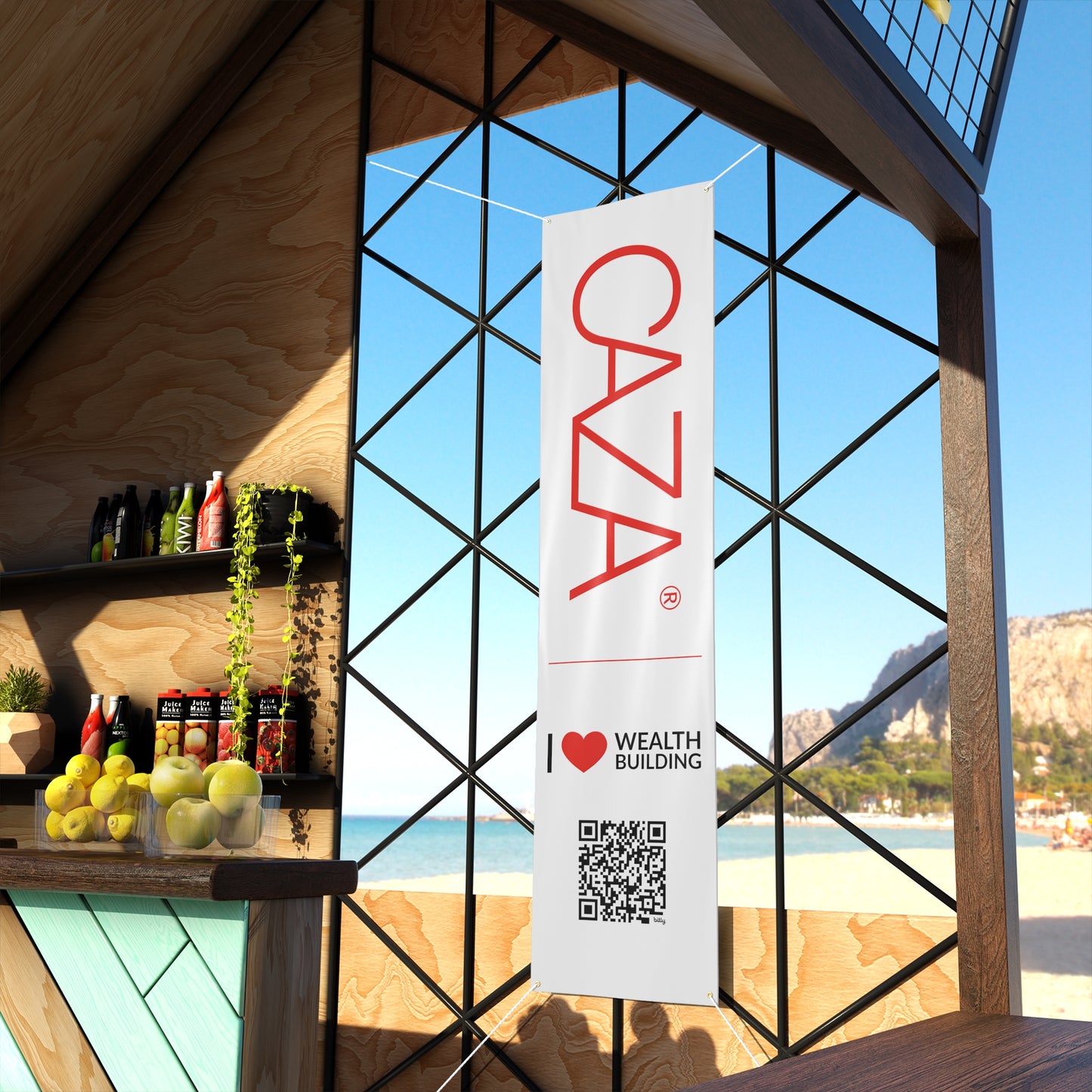 Join CAZA® | Matte Banner (White)