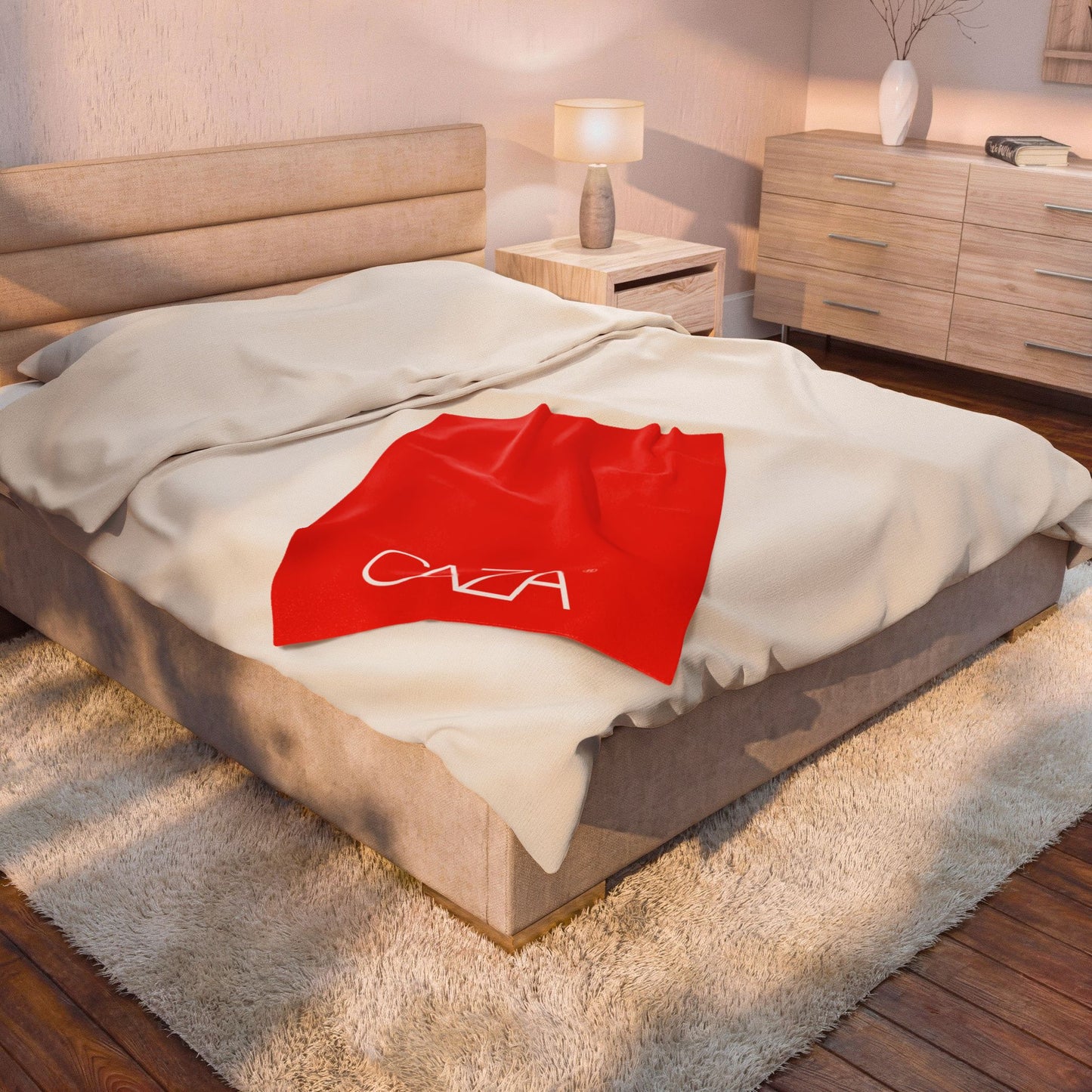 Velveteen Plush Blanket (Red)
