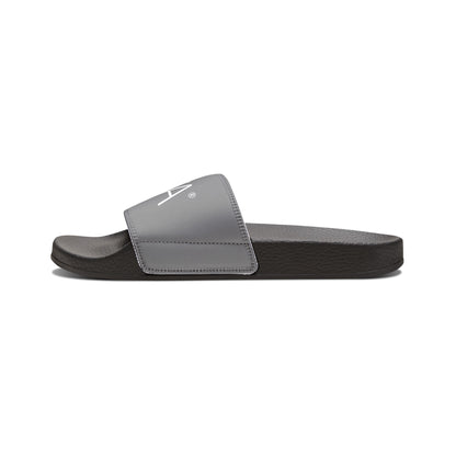 Women's PU Slide Sandals (Grey)