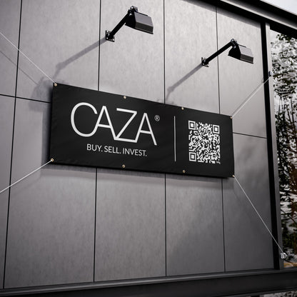 Buy. Sell. Invest. | Vinyl Banners (Black)