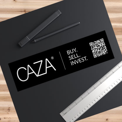 Buy. Sell. Invest. Bumper Stickers (Black)