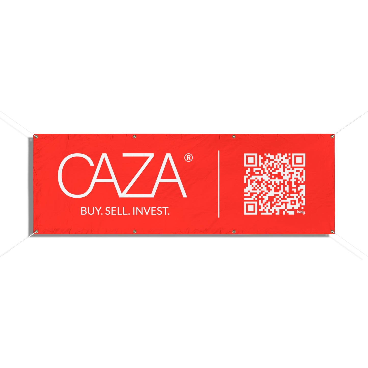 Buy. Sell. Invest. | Vinyl Banners (Red)