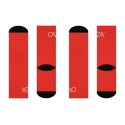 Cushioned Crew Socks (Red)