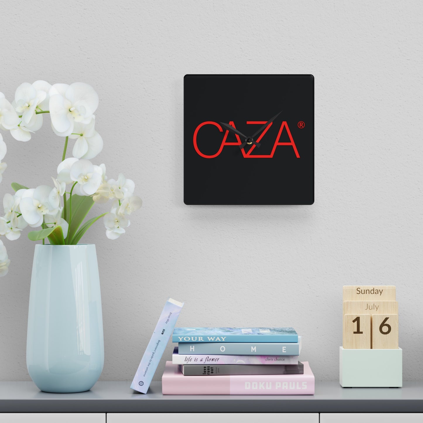 Acrylic Wall Clock (Black)