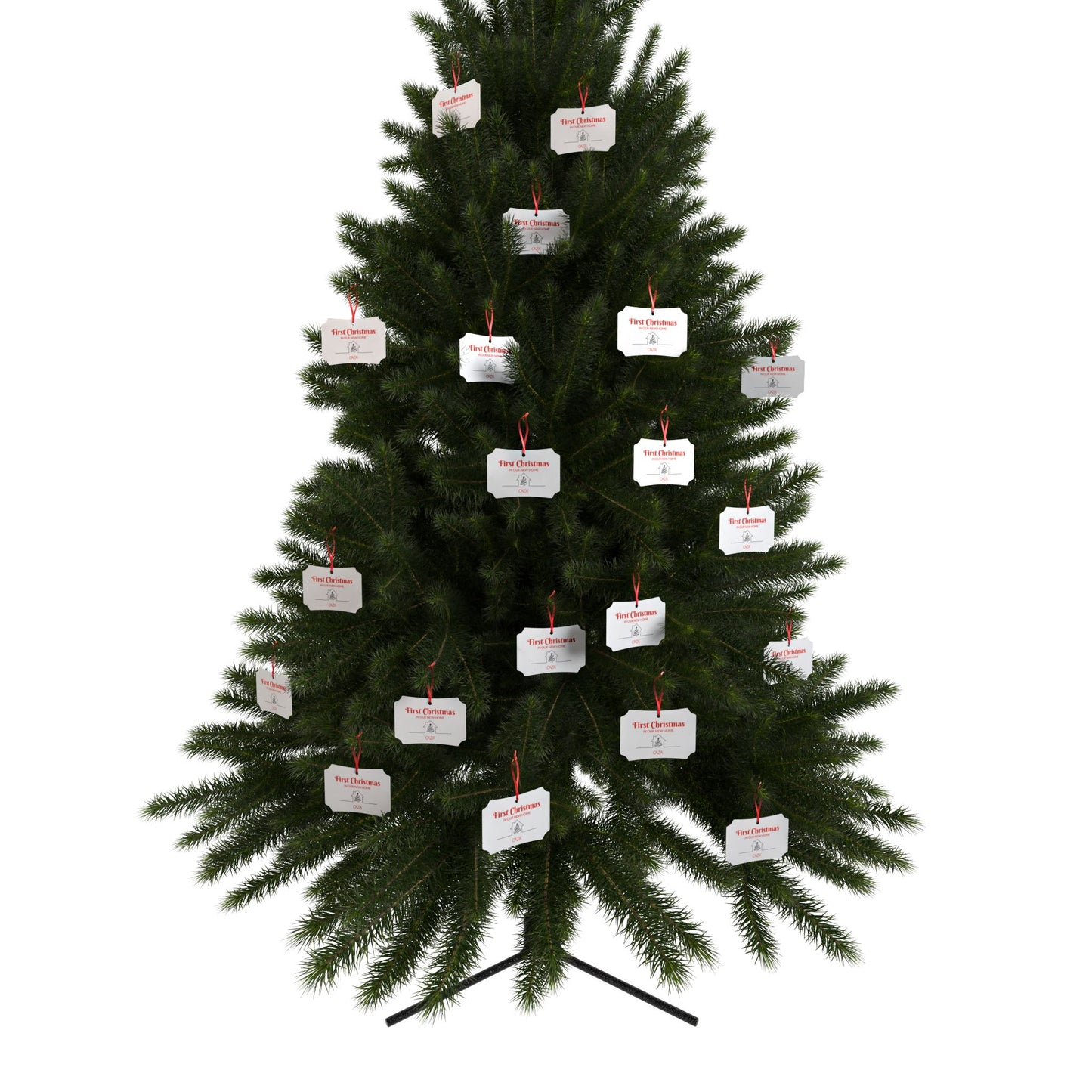 1st Christmas Aluminum Ornaments (White)