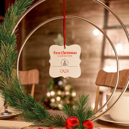 1st Christmas Aluminum Ornaments (White)