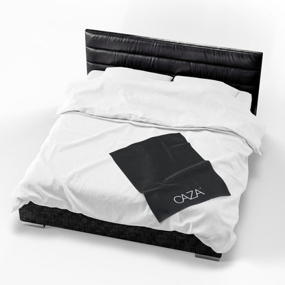 Velveteen Plush Blanket (Black)