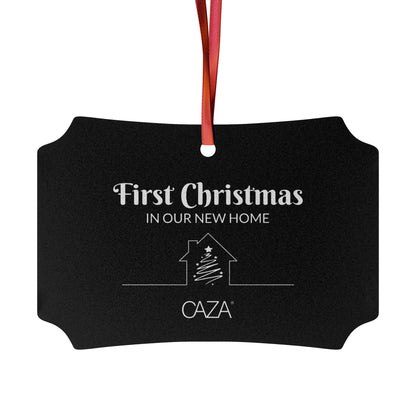 1st Christmas Aluminum Ornaments (Black)