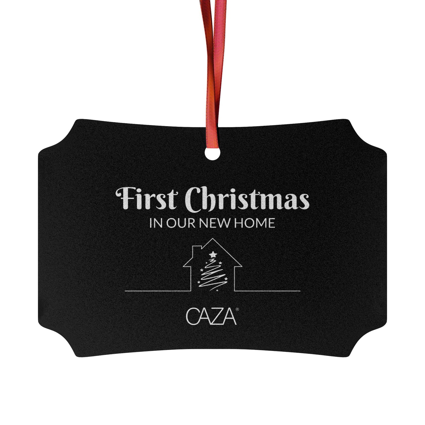 1st Christmas Aluminum Ornaments (Black)