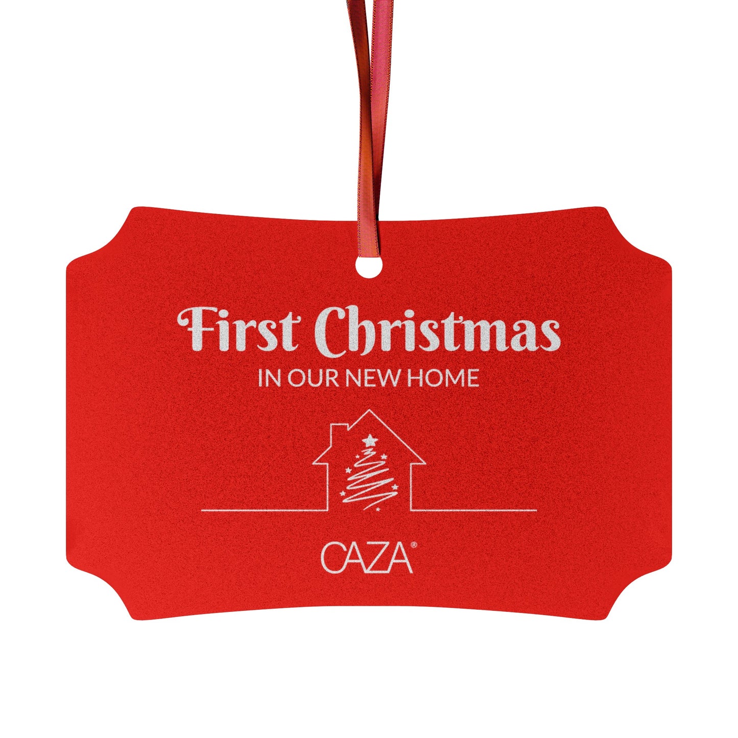 1st Christmas Aluminum Ornaments (Red)