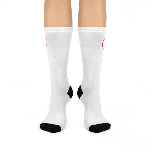 Cushioned Crew Socks (White)