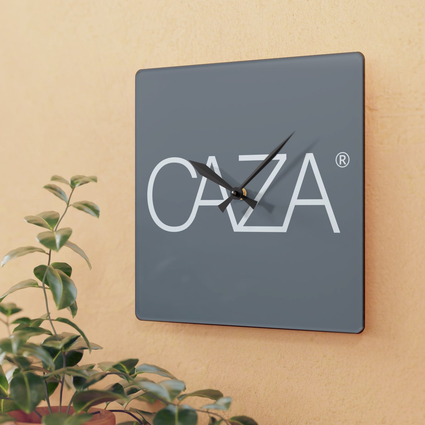 Acrylic Wall Clock (Grey)