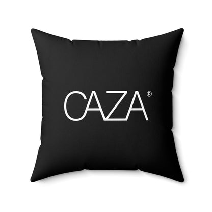 Spun Polyester Square Pillow (Black)