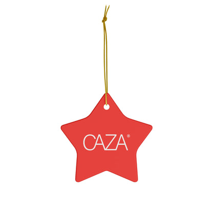 CAZA® Ceramic Ornament (Red)