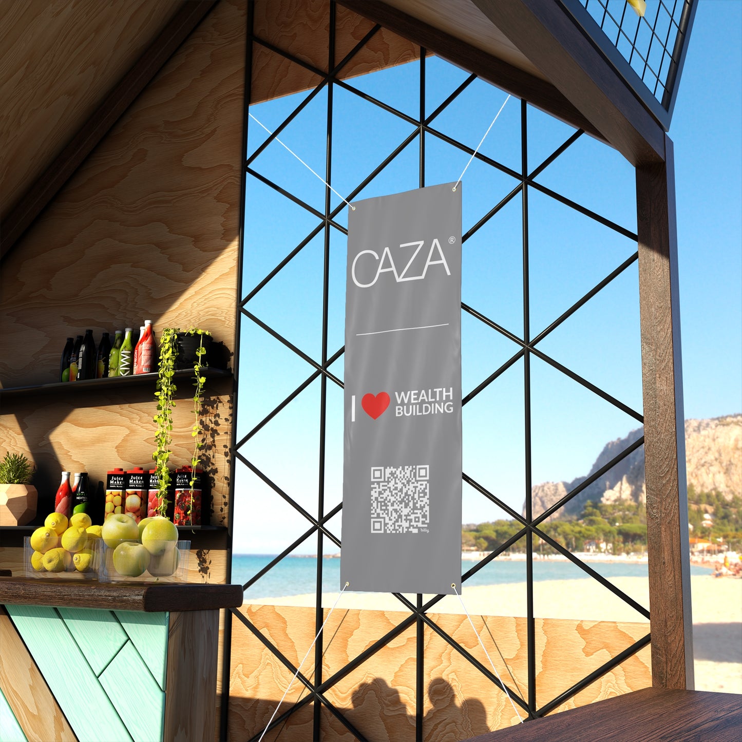 Join CAZA® | Matte Banner (Grey)