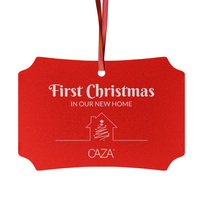 1st Christmas Aluminum Ornaments (Red)