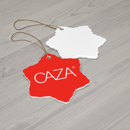 CAZA® Ceramic Ornament (Red)