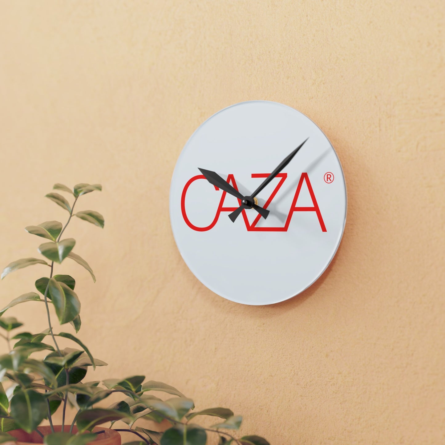 Acrylic Wall Clock (White)