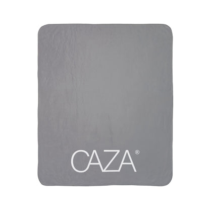 Fleece Sherpa Blanket (Grey)