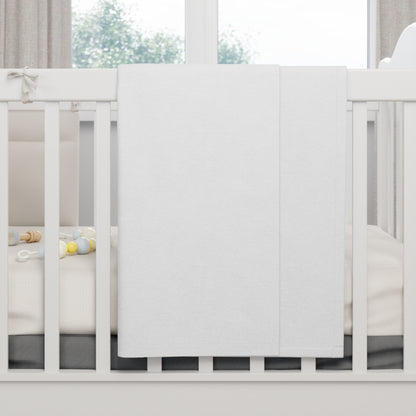Soft Fleece Baby Blanket (White)