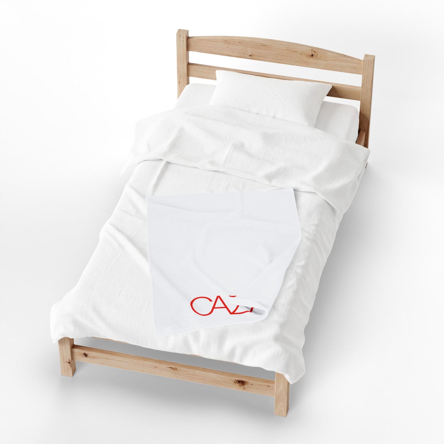 Velveteen Plush Blanket (White)