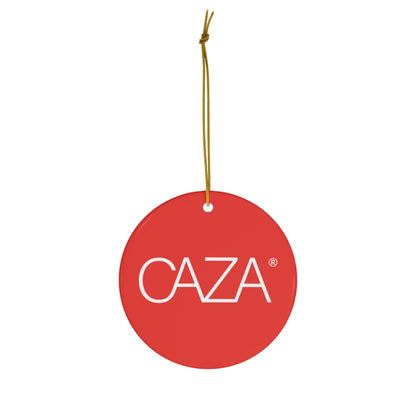 CAZA® Ceramic Ornament (Red)