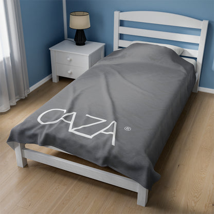 Velveteen Plush Blanket (Grey)