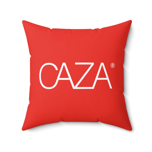 Spun Polyester Square Pillow (Red)
