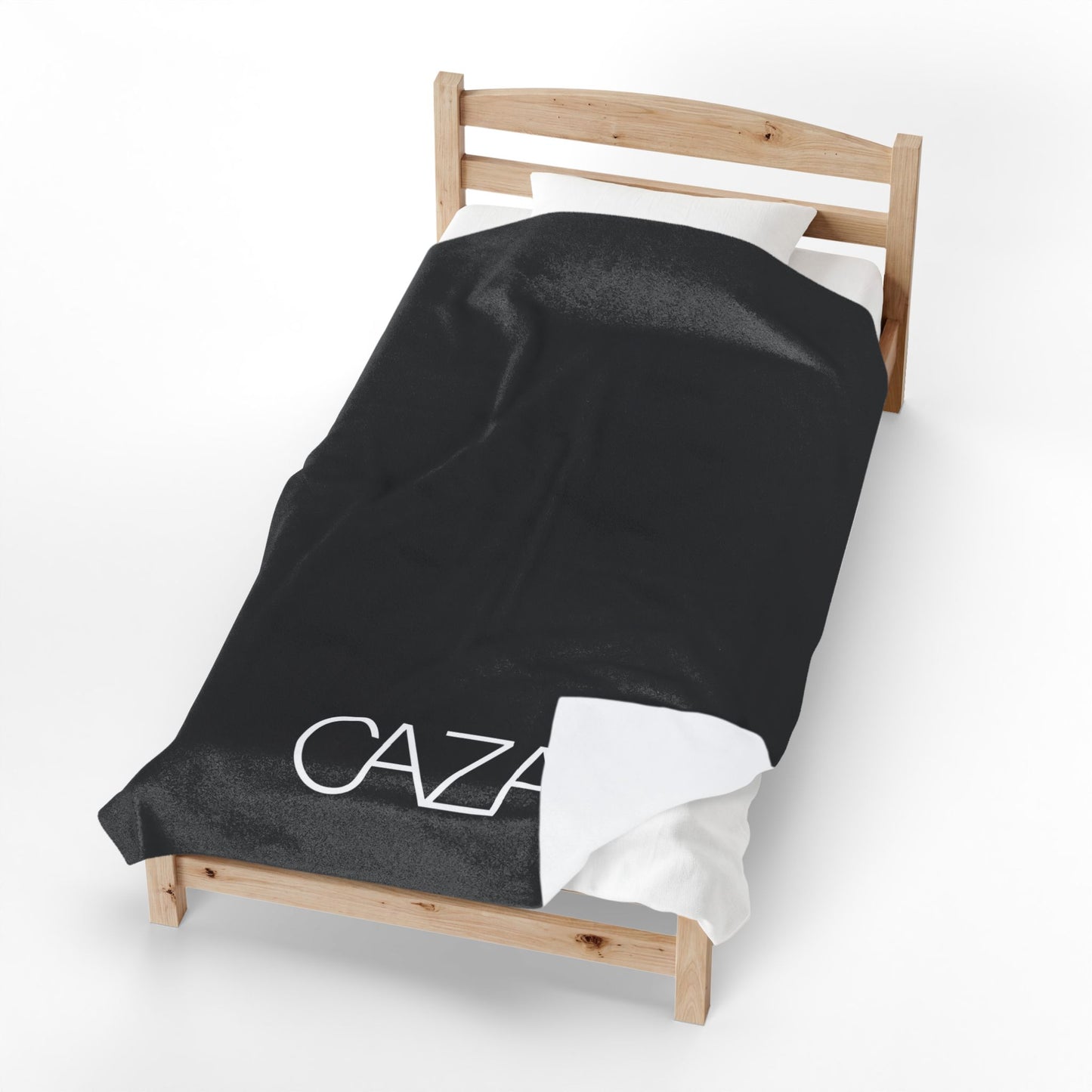 Velveteen Plush Blanket (Black)