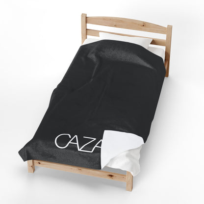 Velveteen Plush Blanket (Black)