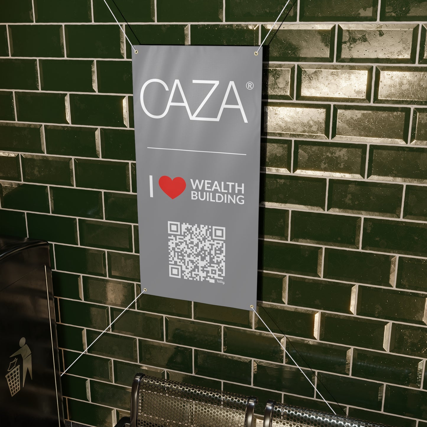 Join CAZA® | Matte Banner (Grey)
