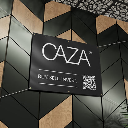 Buy. Sell. Invest. | Matte Banner (Black)