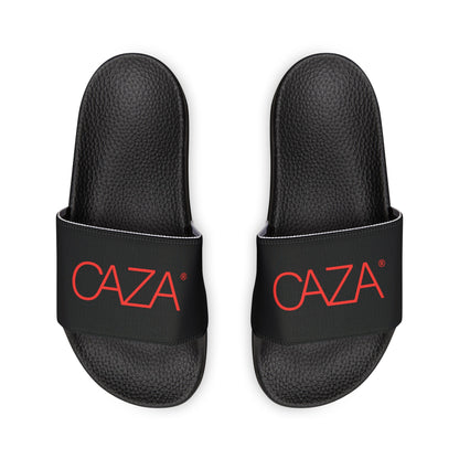 Women's PU Slide Sandals (Black)