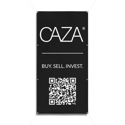 Buy. Sell. Invest. | Vinyl Banners (Black)