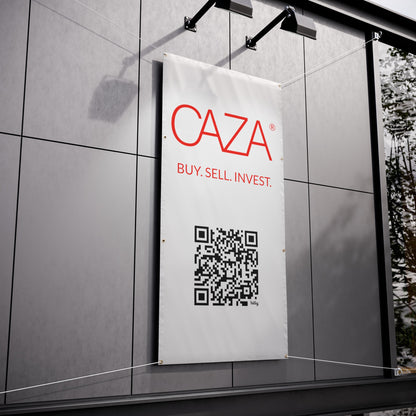 Buy. Sell. Invest. | Vinyl Banners (White)