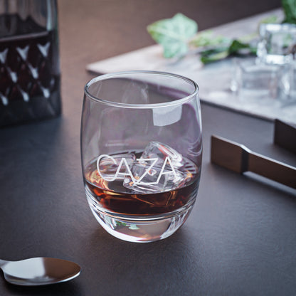 Whiskey Glass | White Logo