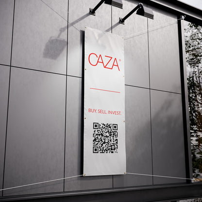 Buy. Sell. Invest. | Vinyl Banners (White)