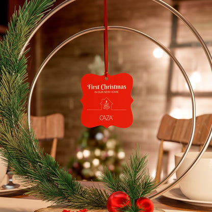 1st Christmas Aluminum Ornaments (Red)