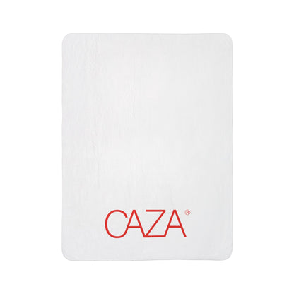 Fleece Sherpa Blanket (White)