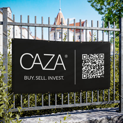 Buy. Sell. Invest. | Vinyl Banners (Black)