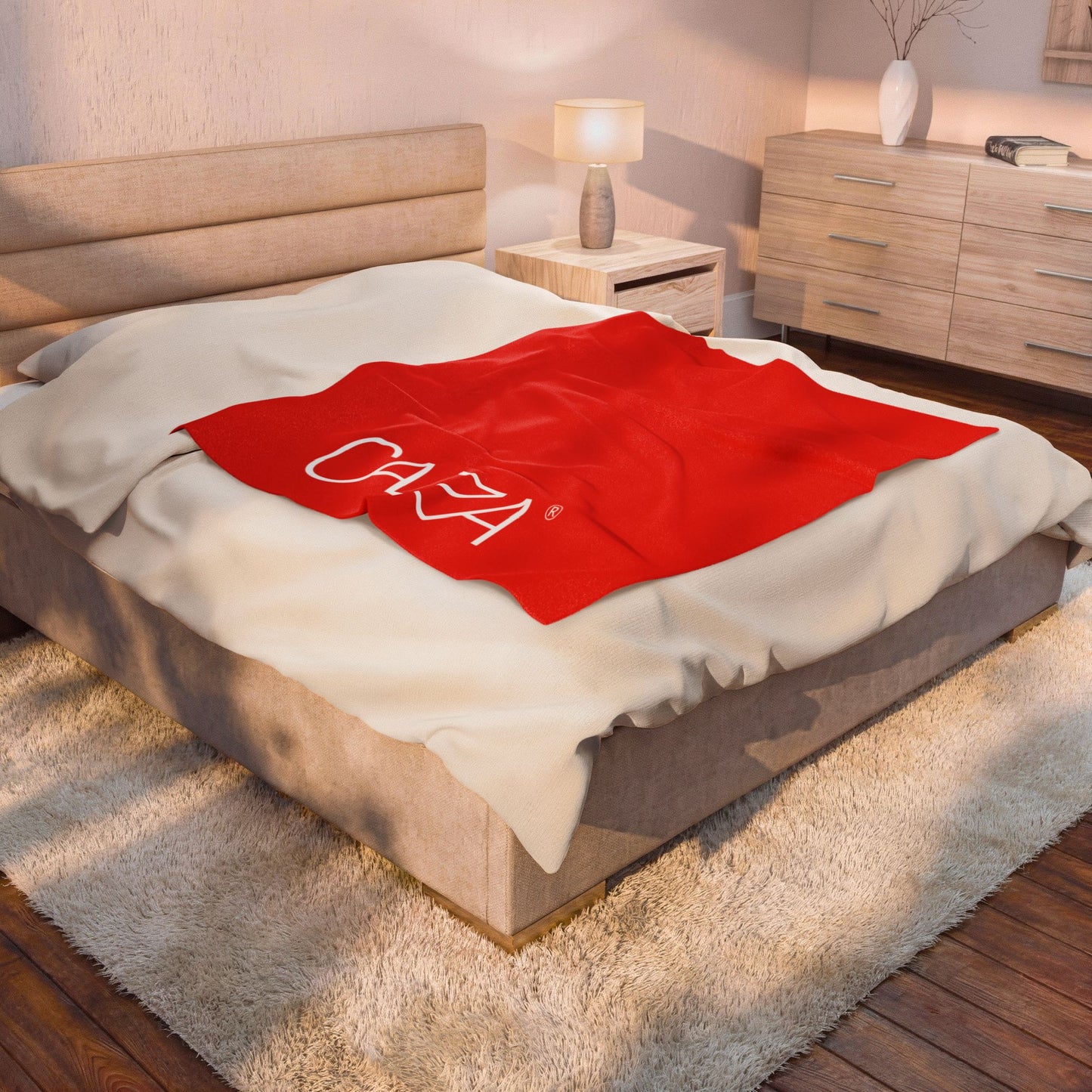 Velveteen Plush Blanket (Red)